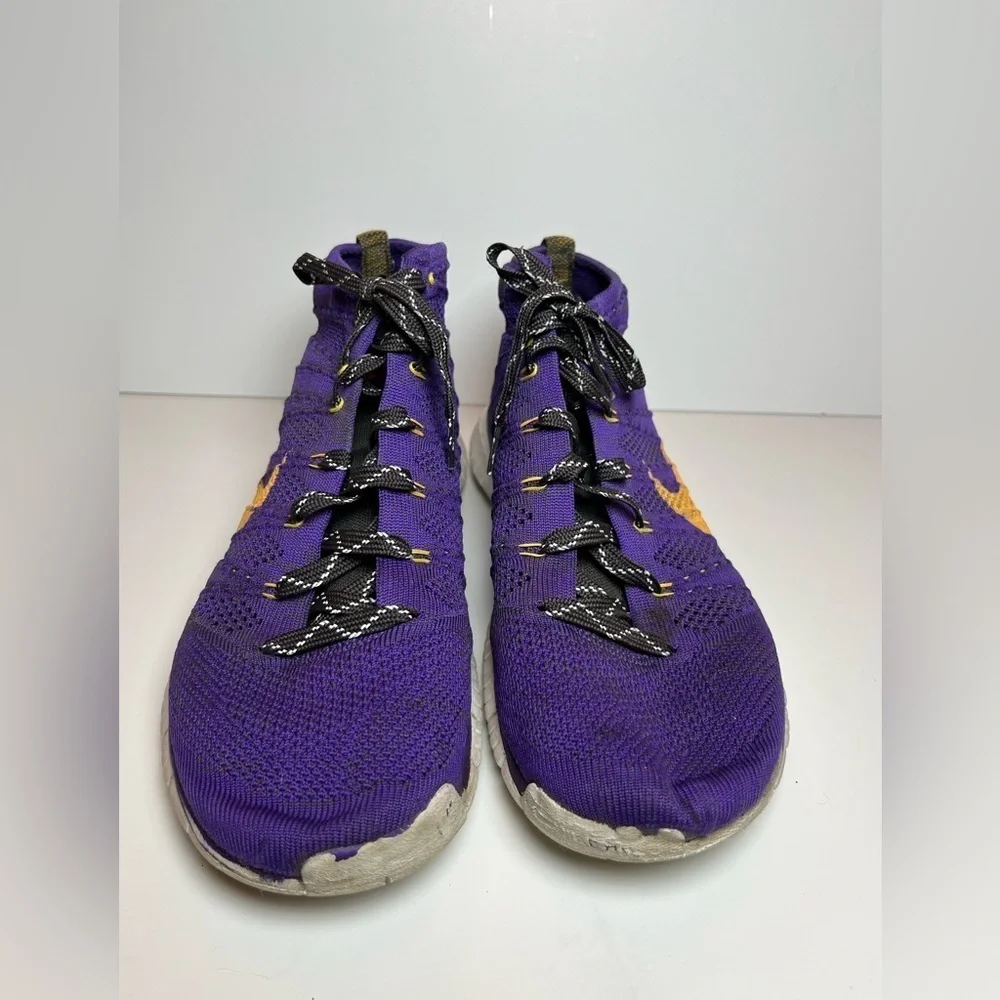 NIKE FREE FLYKNIT CHUKKA HYPER GRAPE 639700-500 MENS SHOE SIZE US 10 EU 44